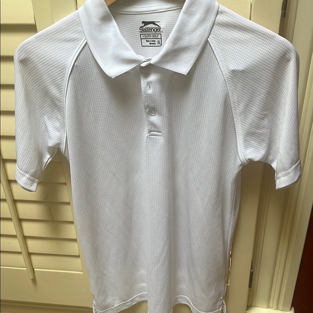 Slazenger White Golf Polo Shirt